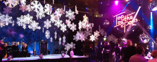 polystyrene snowflakes for tv and photo shoots