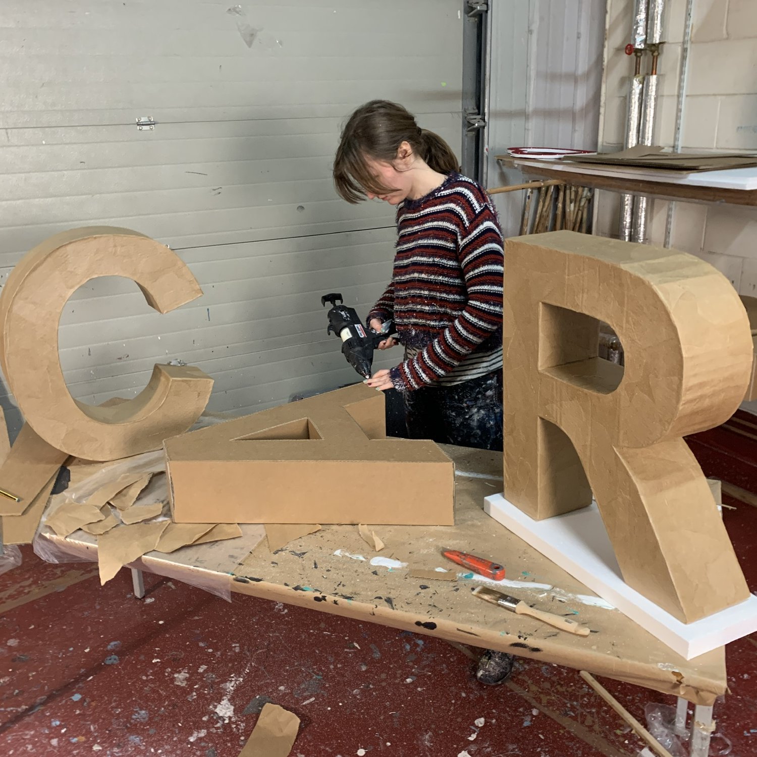 Cut Out Cardboard Letters