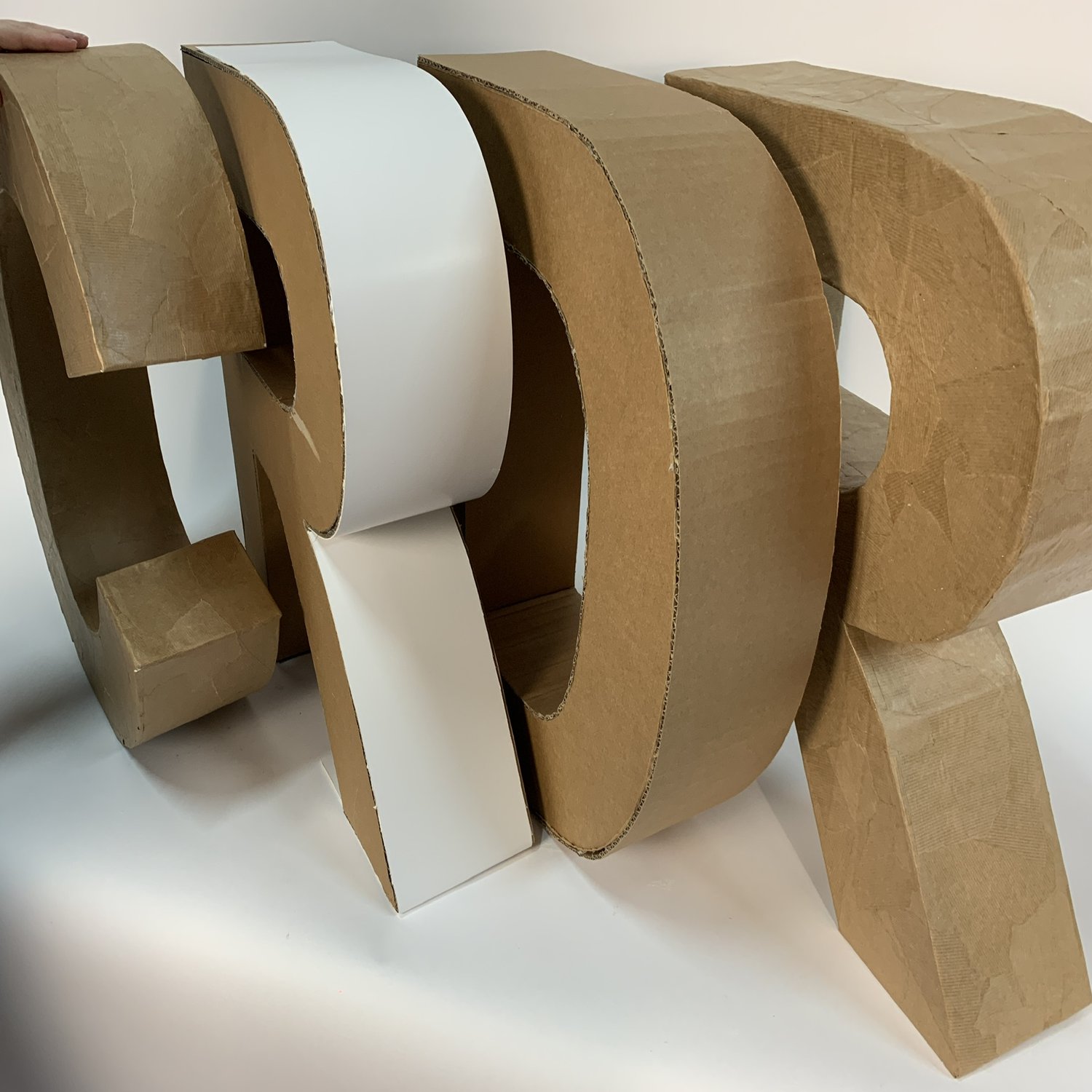 Large Cardboard 3d Letters, UK Manufactured