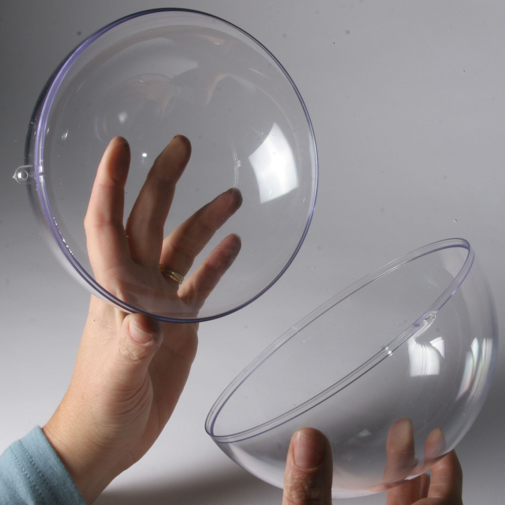 Clear Plastic balls for display, craft and packaging. Graham Sweet