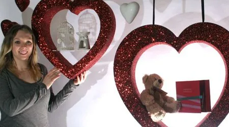Valentine's retail display props