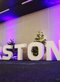 Large white Silverstone event letters